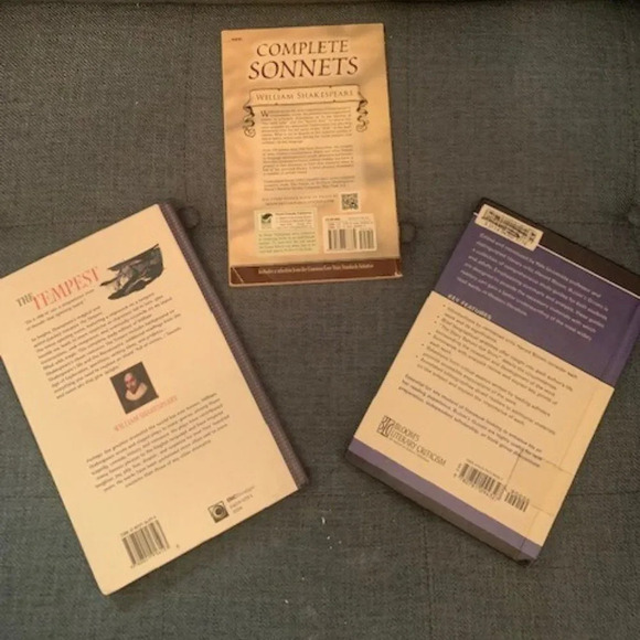 Set 3 Classics Shakespeare's Tempest/Complete Sonnets + Beowulf - Picture 2 of 2
